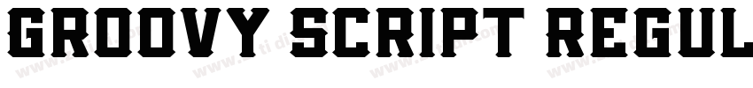 Groovy Script Regul字体转换